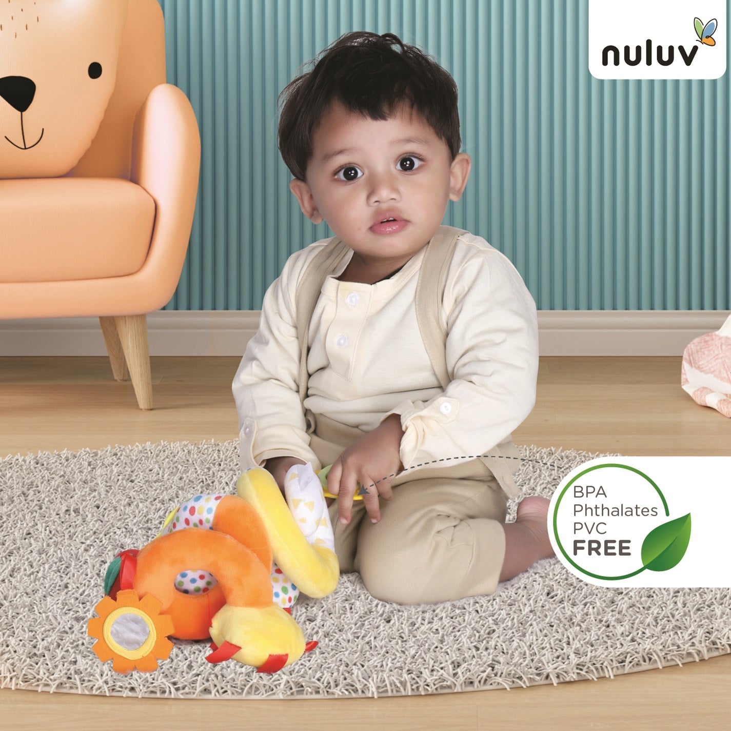 Nuluv Fruits Spiral 3+ Months Multicolor
