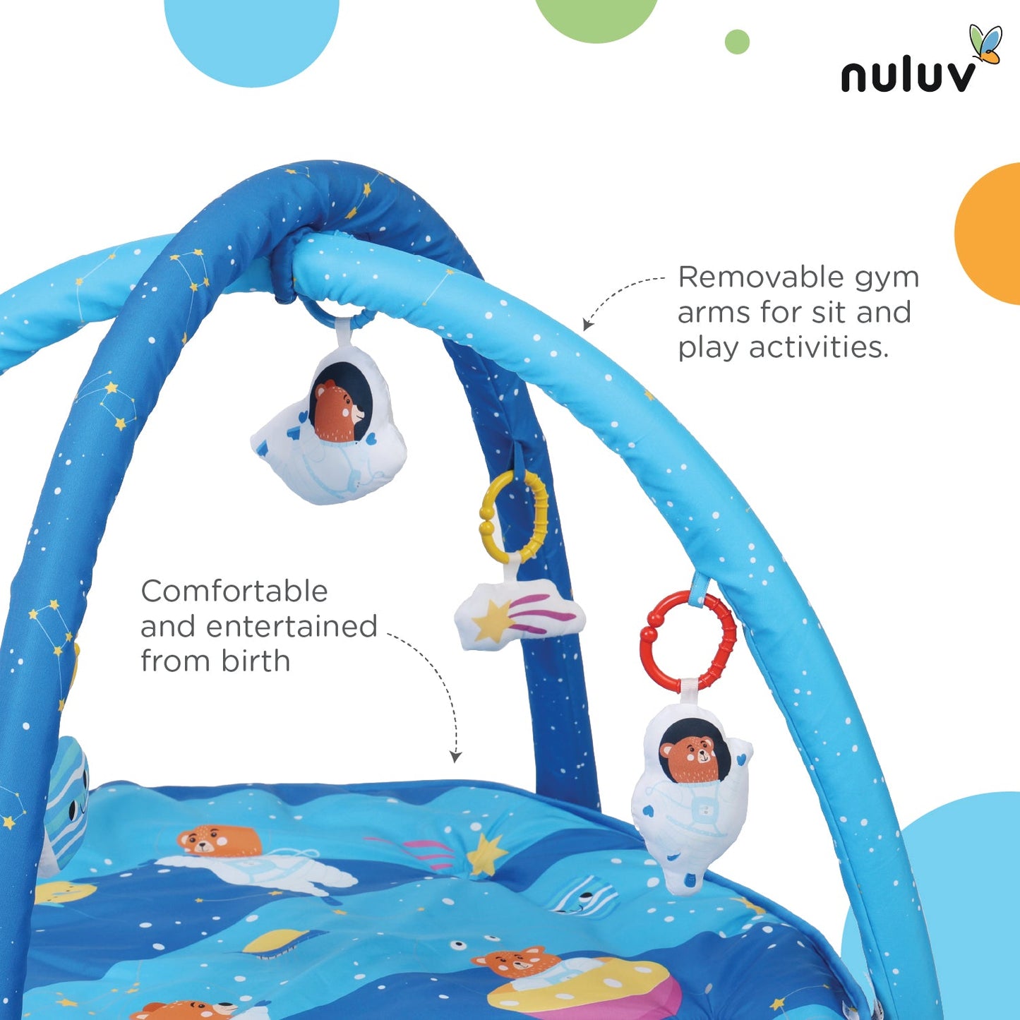 Nuluv Playgym - Space Birth to 12 Months Multicolor