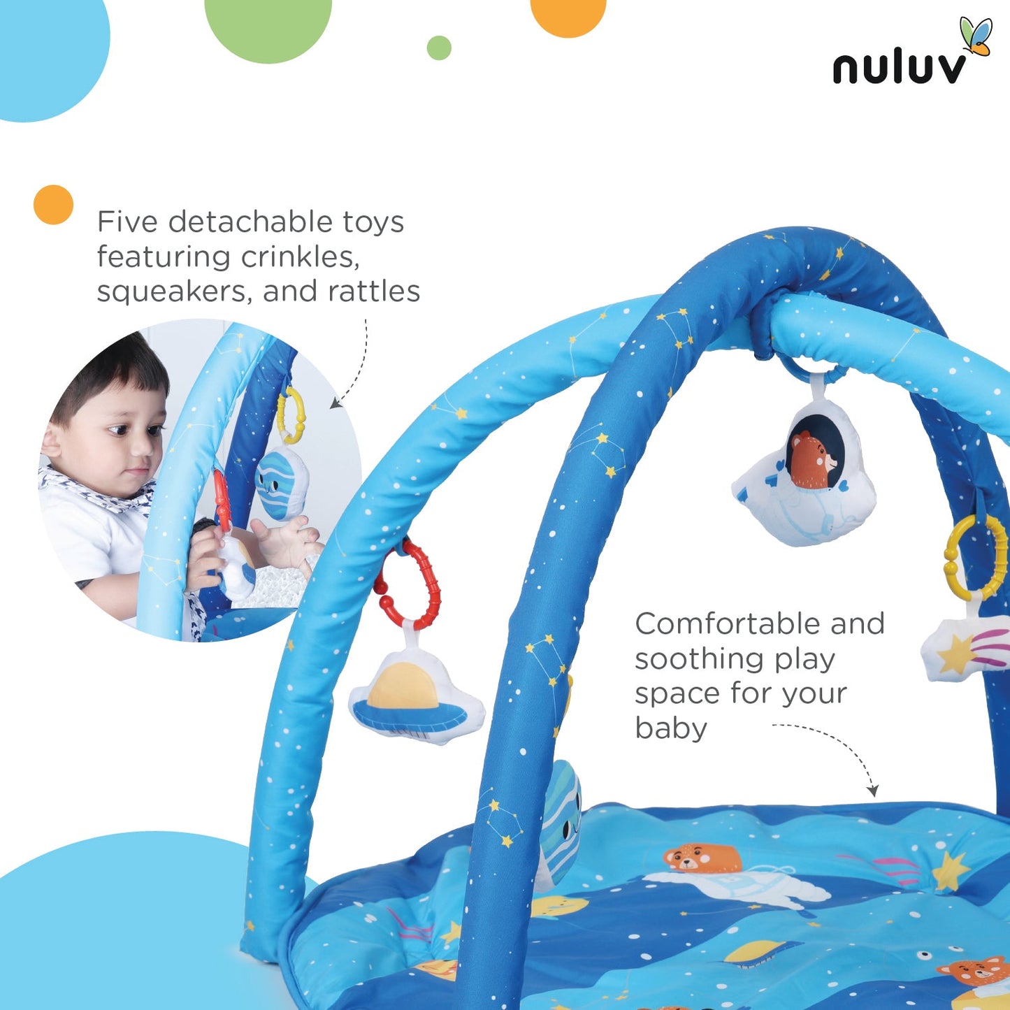 Nuluv Playgym - Space Birth to 12 Months Multicolor