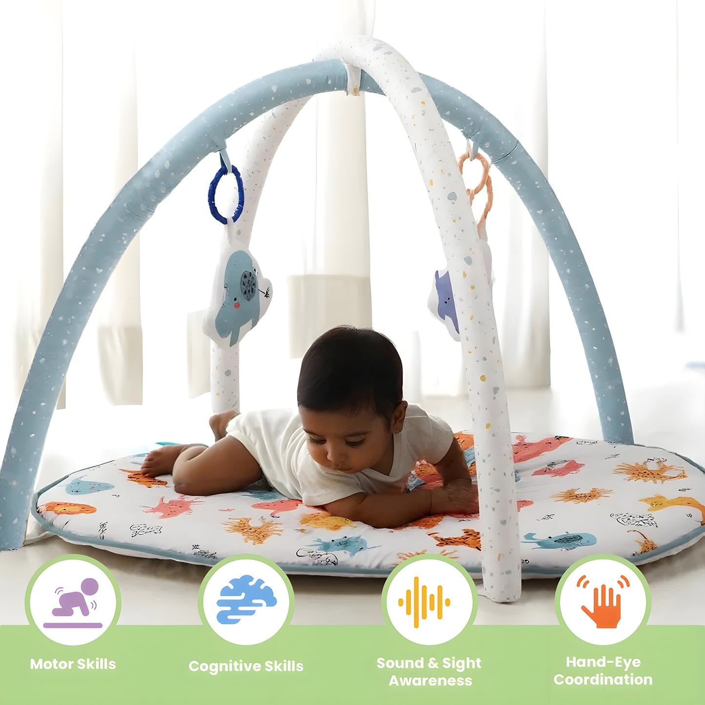 Nuluv Playgym - Jungle Birth to 12 Months Multicolor