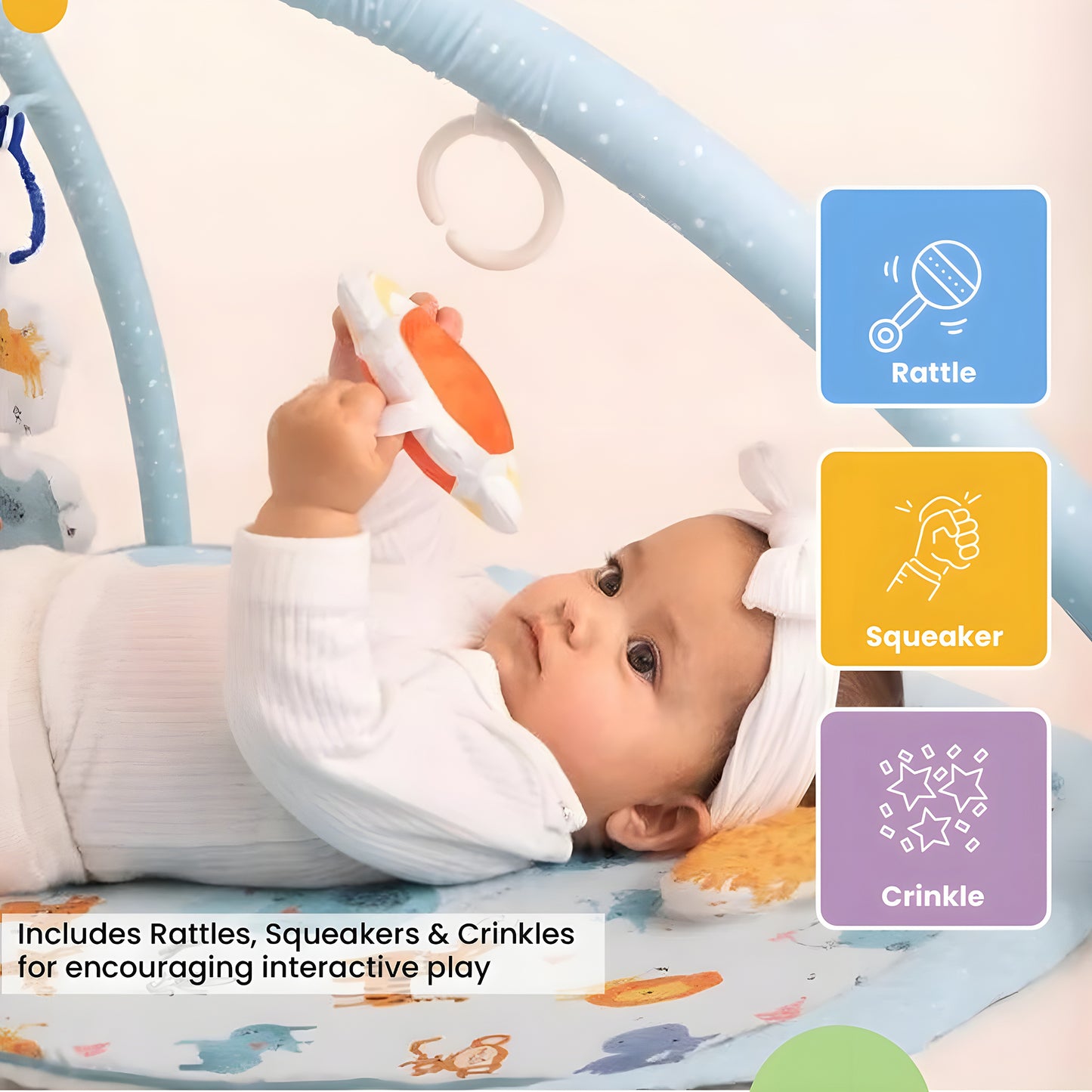 Nuluv Playgym - Jungle Birth to 12 Months Multicolor