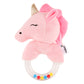 Nuluv Unicorn Ring Rattle Toy for Babies Soft Plush Sensory