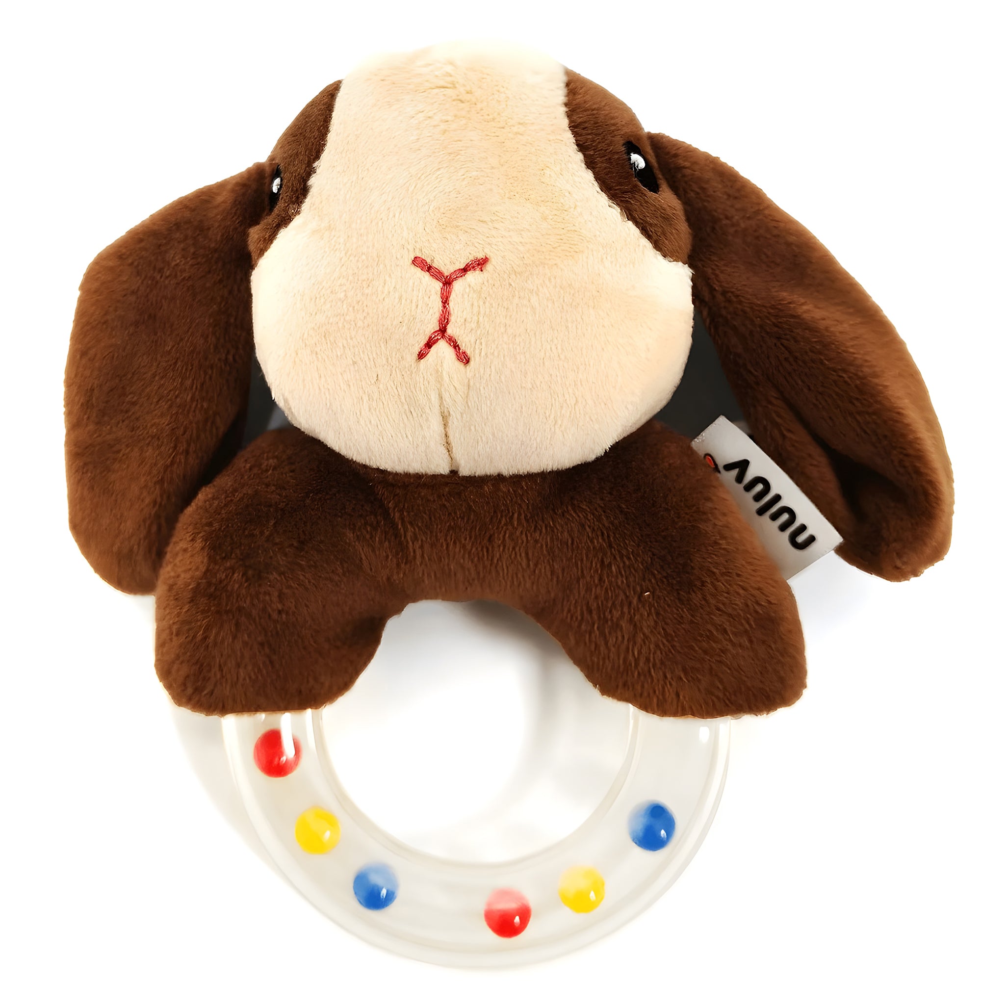 Puppy Rattle Plus Toy, Soft, Colorful Sensory Fun For 3+ Months