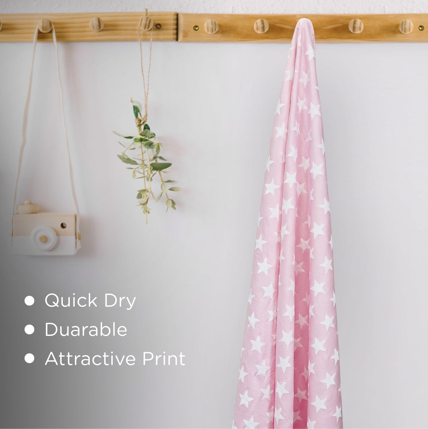 Nuluv Printed baby towel for Girls