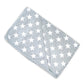 Nuluv Printed Baby Towel for Girl Grey Star Printed