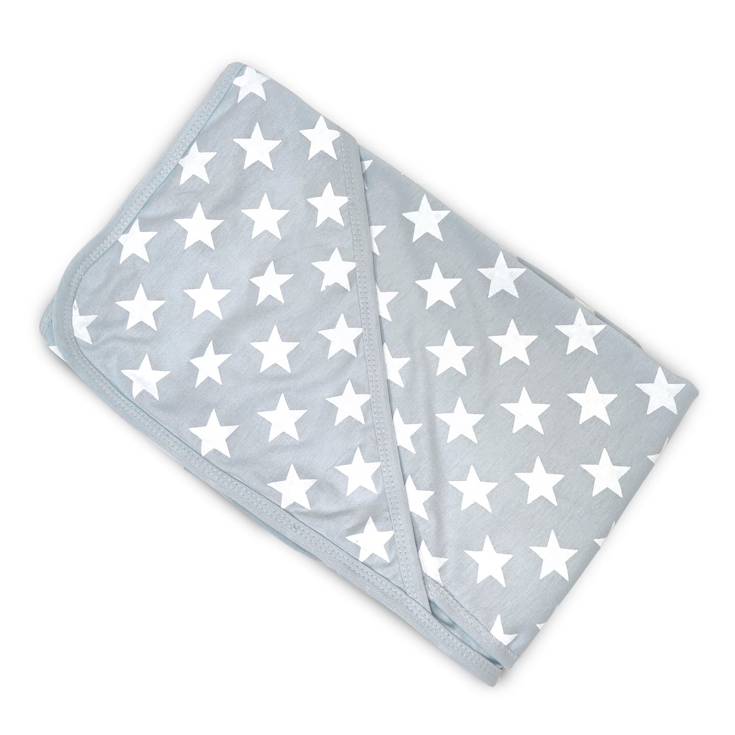 Nuluv Printed Baby Towel for Girl Grey Star Printed
