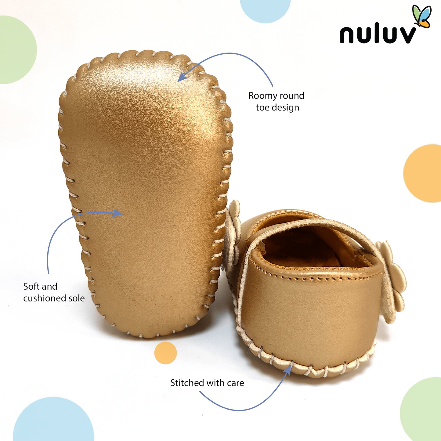 Infant Girl Shoes - Golden