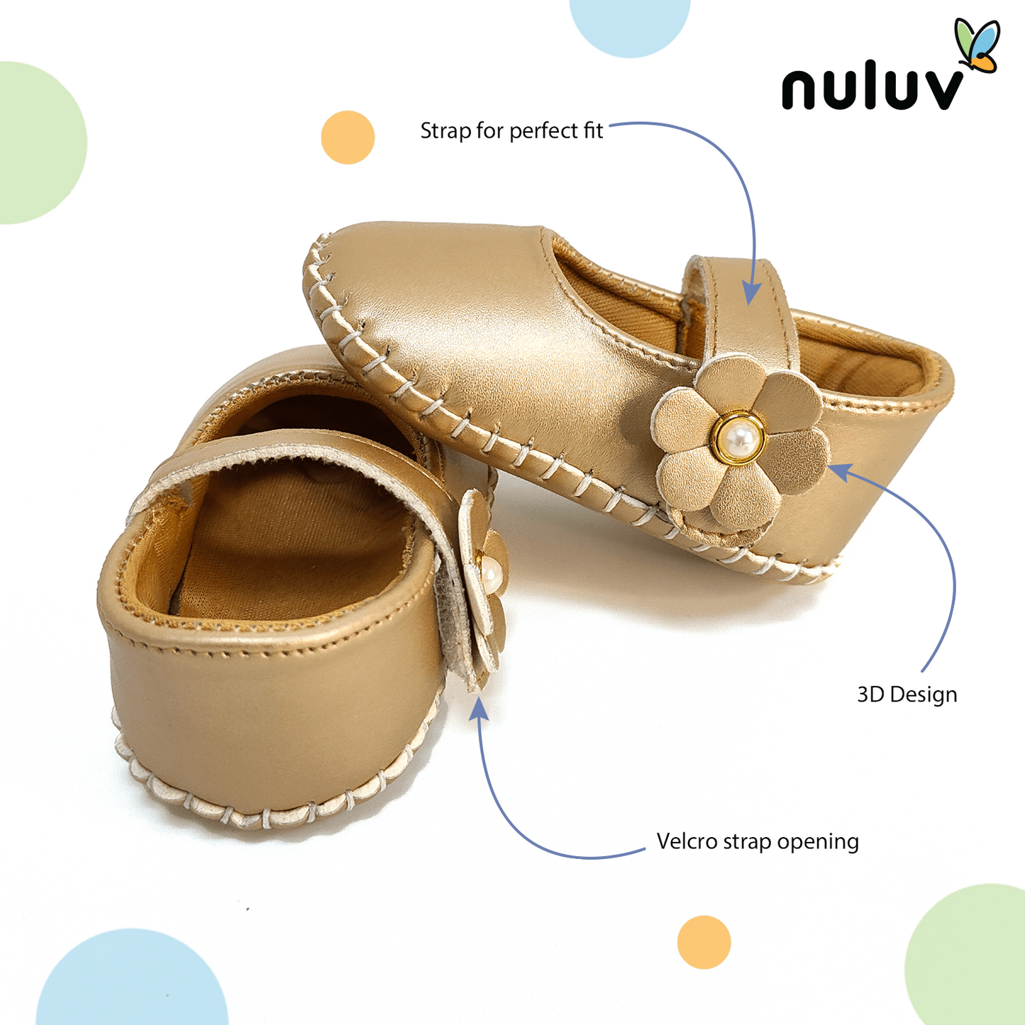 Infant Girl Shoes - Golden