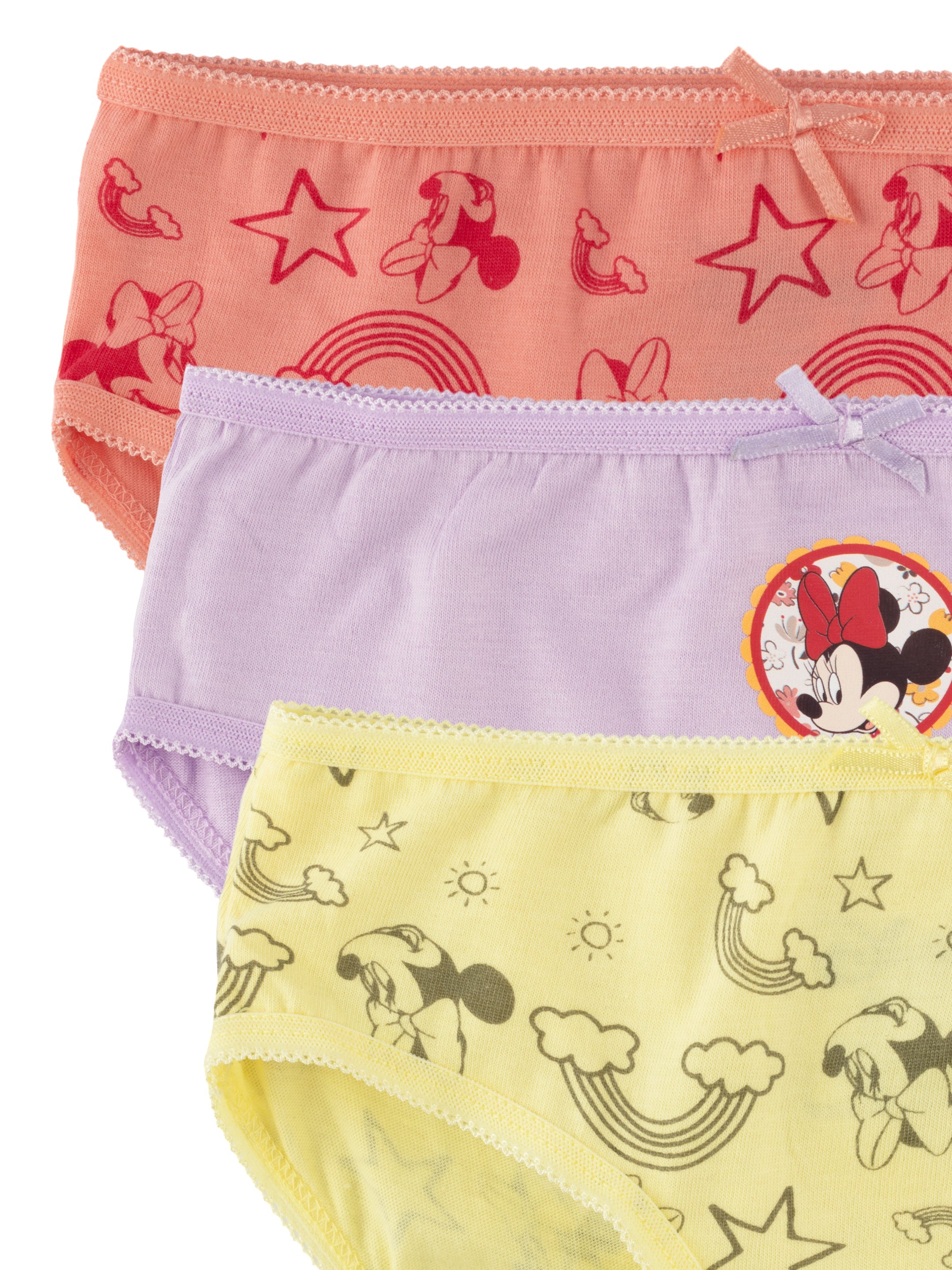 Girl's Minnie Mouse Printed Panty  (Pack of 3)