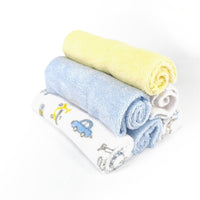 Nuluv Printed baby napkins for Boys - Pack of 6